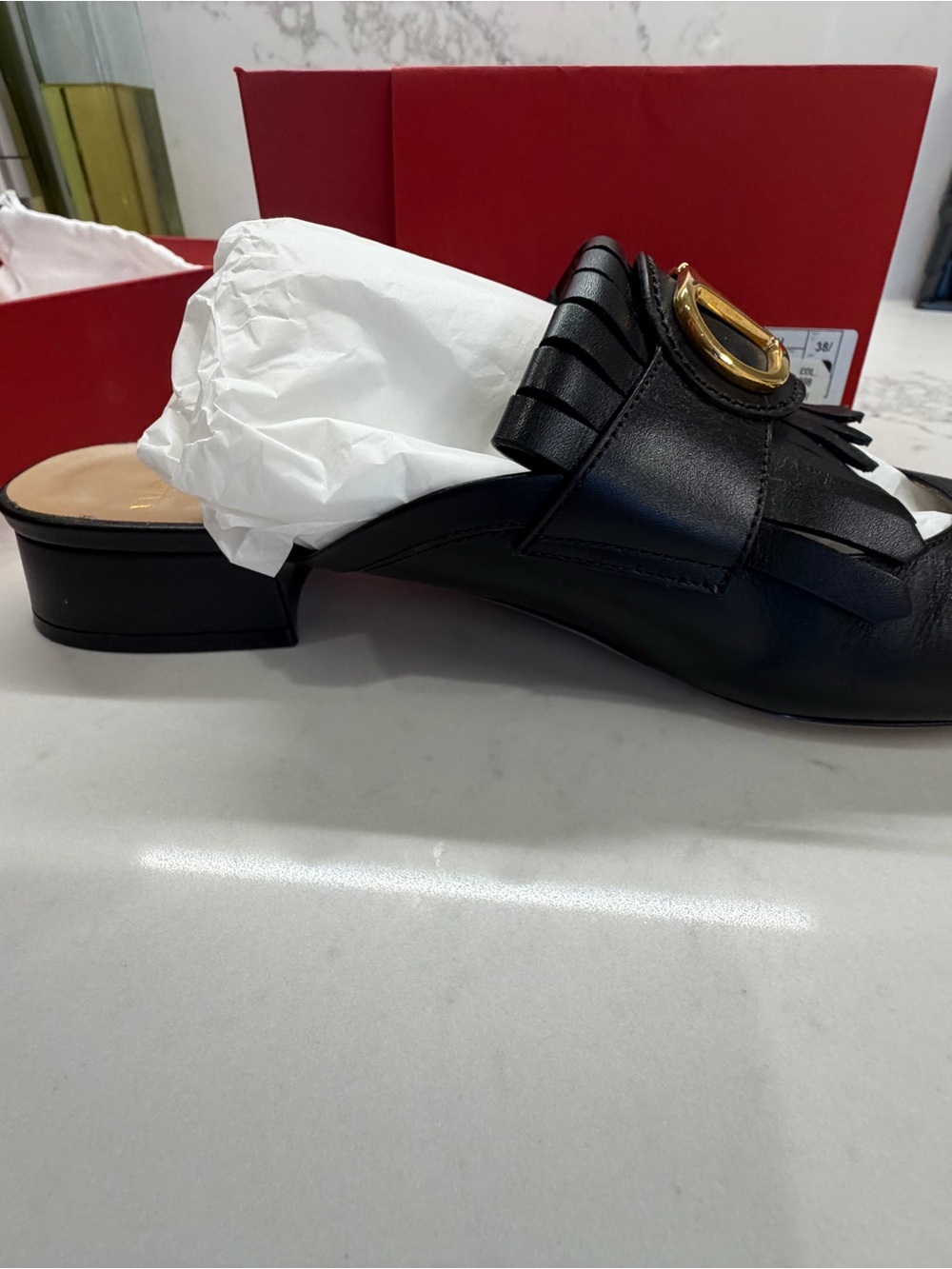 Valentino Garavani VLOGO Kiltie Loafter Mule - Picture 5 of 10